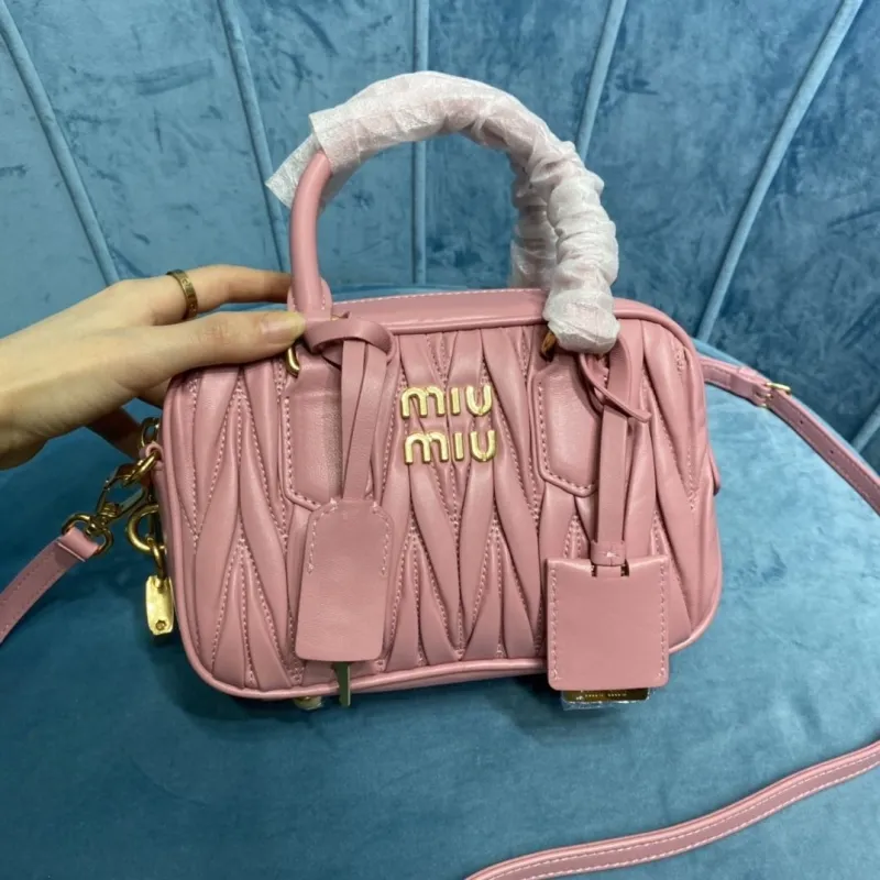 Miu Miu Pink Top Handle Crossbody Bag 432 - Image 9