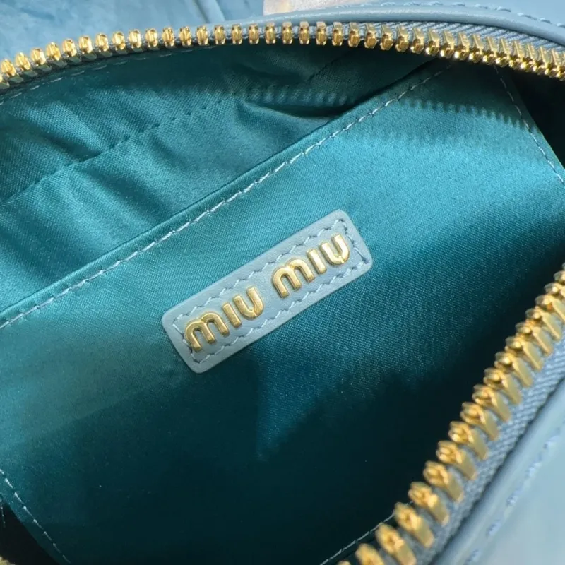 Miu Miu Blue Top Handle Crossbody Bag - Image 8