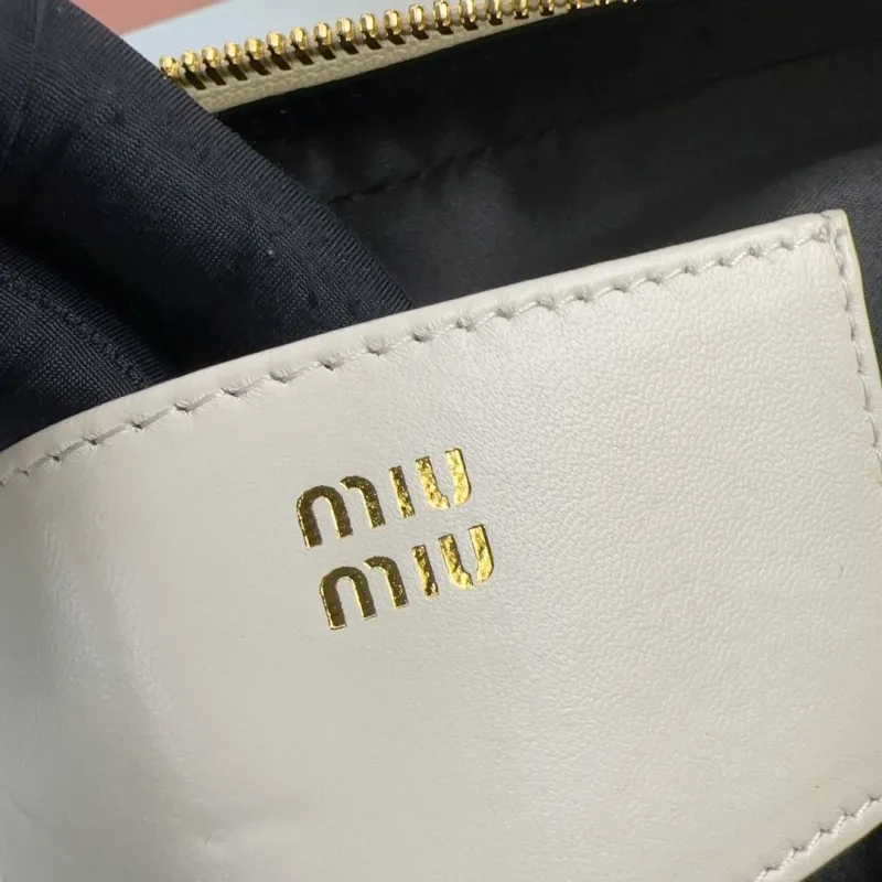 Miu Miu White Matelassé Top Handle Crossbody Bag - Image 8