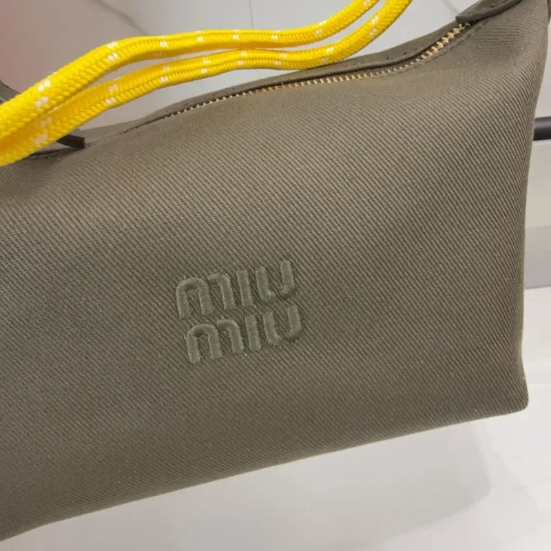 Miu Miu Olive Green Top Handle Bag - Image 4