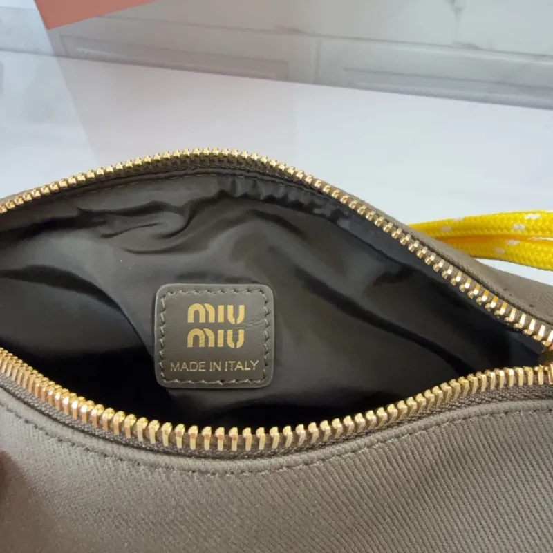 Miu Miu Olive Green Top Handle Bag - Image 8