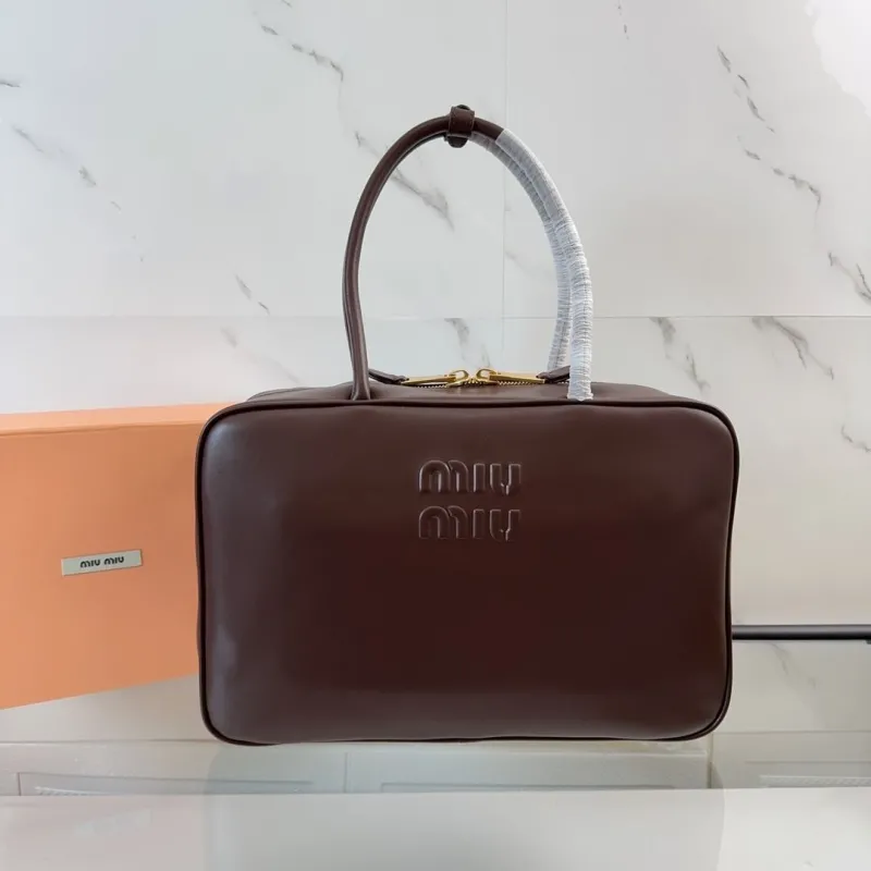 Miu Miu Brown Top Handle Bag 446