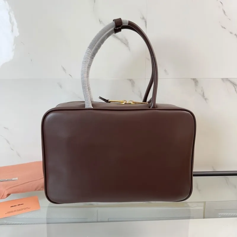 Alternative view of Miu Miu Brown Top Handle Bag 446