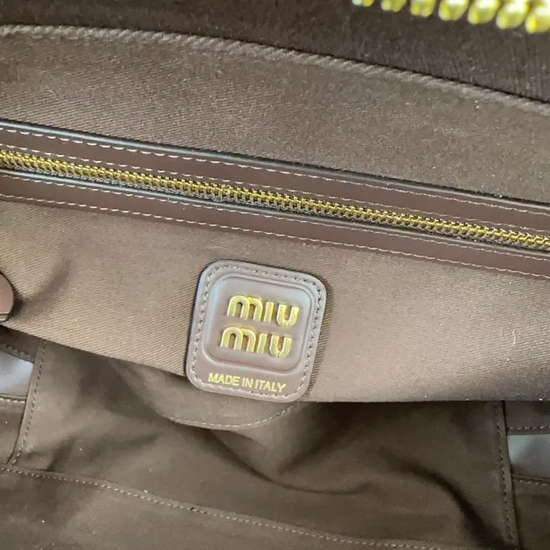 Miu Miu Houndstooth Top Handle Bag 447 - Image 9