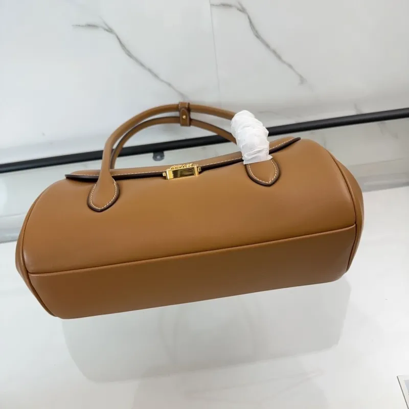 MIU MIU Brown Leather Top Handle Bag 449 - Image 6