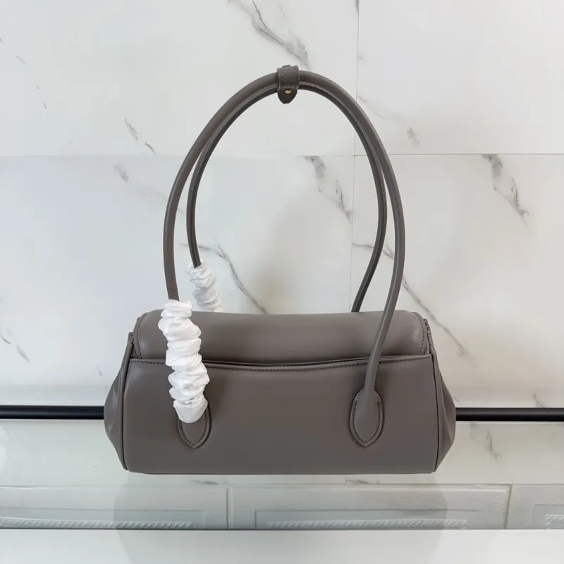 Alternative view of Miu Miu Gray Leather Top Handle Bag