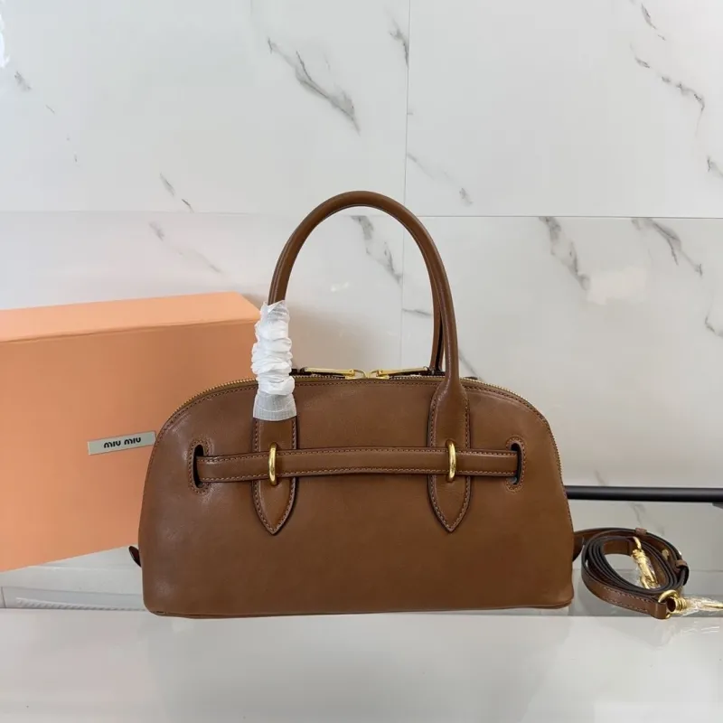 Alternative view of Miu Miu Brown Top Handle Bag 452
