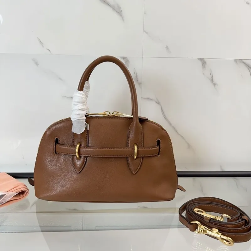 Alternative view of Miu Miu Brown Leather Top Handle Crossbody Bag 454