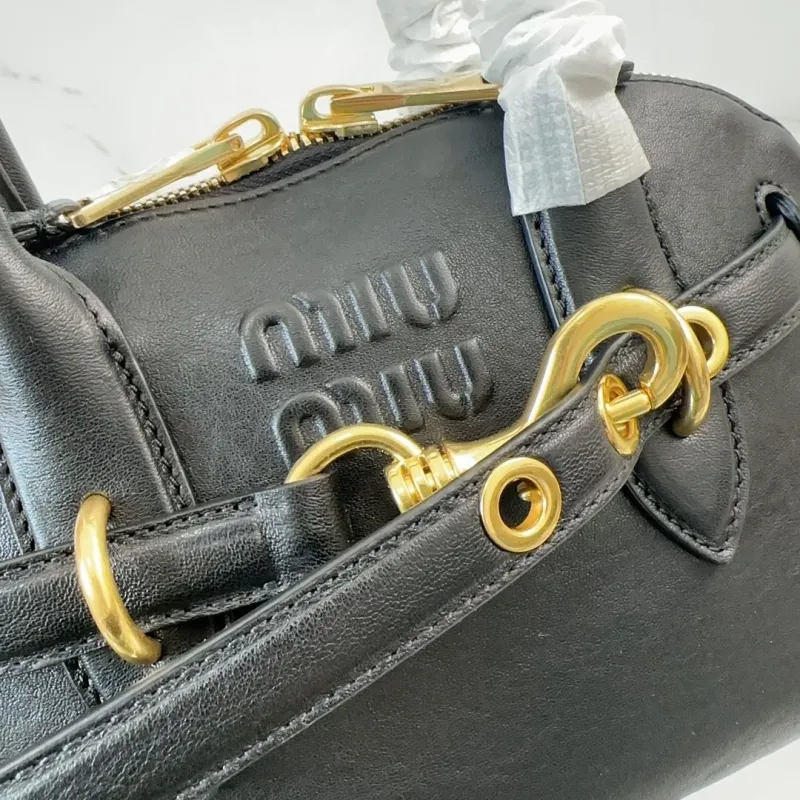 Miu Miu Black Top Handle Bag 455 - Image 4