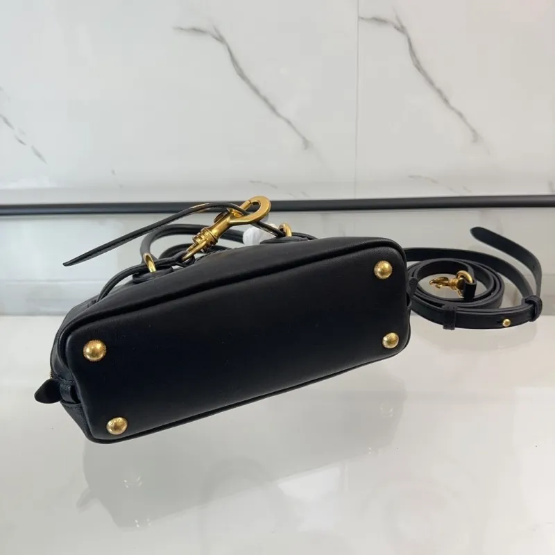 Miu Miu Black Leather Top Handle Crossbody Bag 459 - Image 7