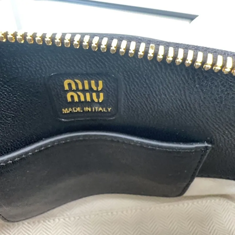 Miu Miu Black Leather Top Handle Crossbody Bag 459 - Image 9