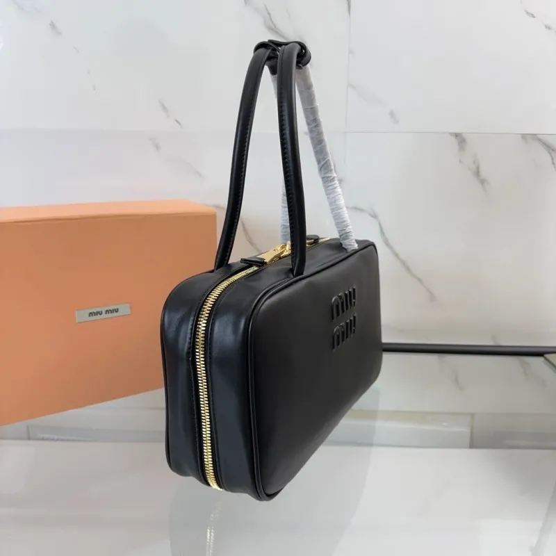 Miu Miu Black Top Handle Bag 462 - Image 3
