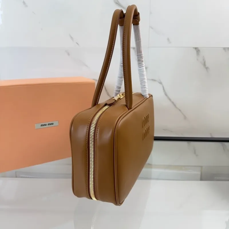 Miu Miu Brown Top Handle Bag 463 - Image 3