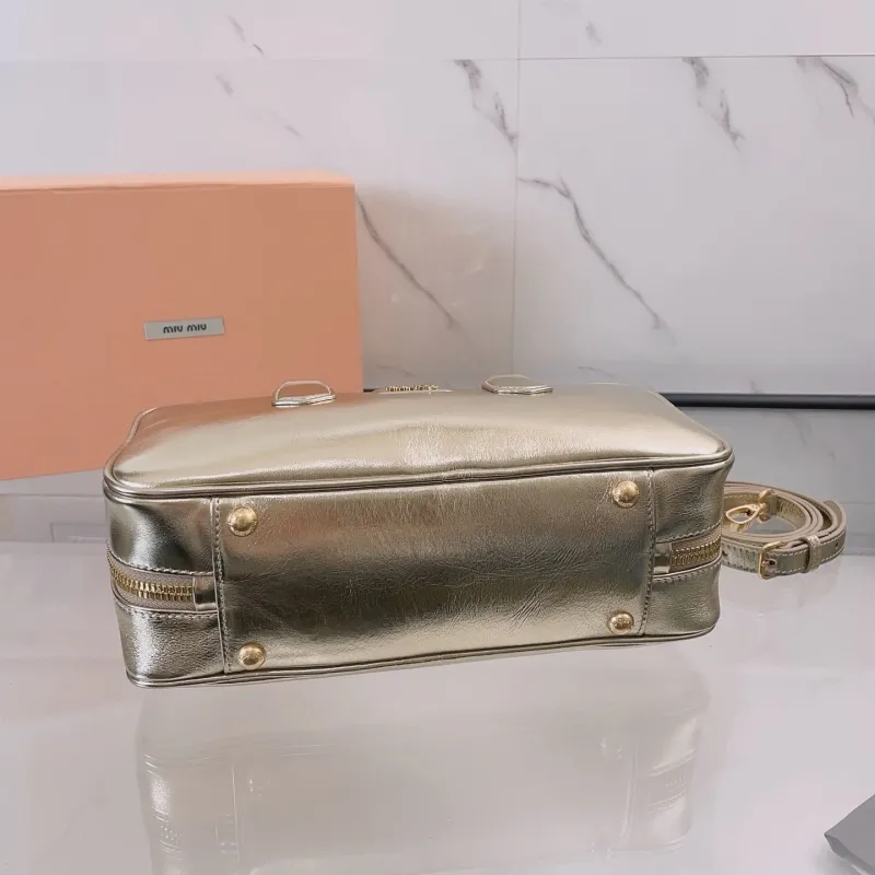 Miu Miu Gold Top Handle Crossbody Bag 474 - Image 6