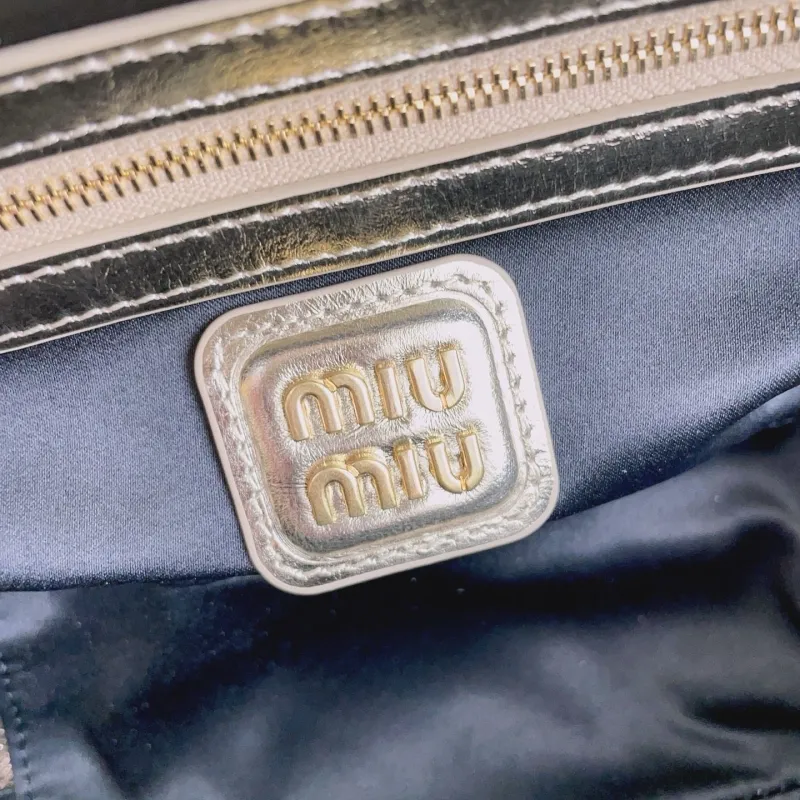 Miu Miu Gold Top Handle Crossbody Bag 474 - Image 9