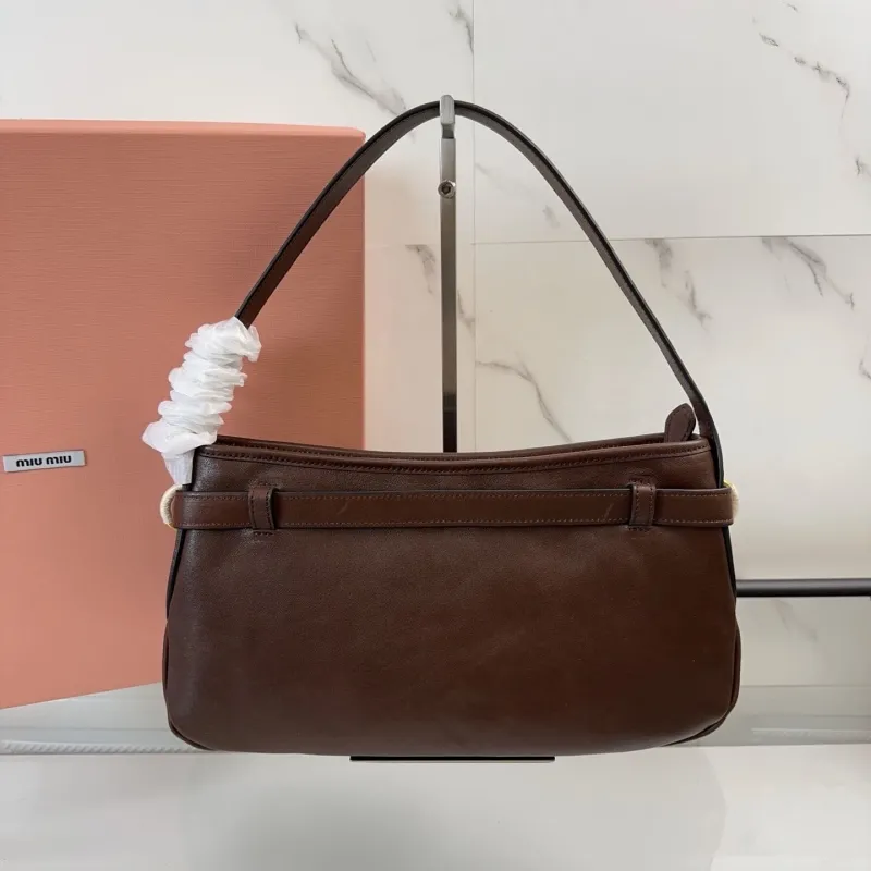 Alternative view of Miu Miu Brown Leather Shoulder Bag