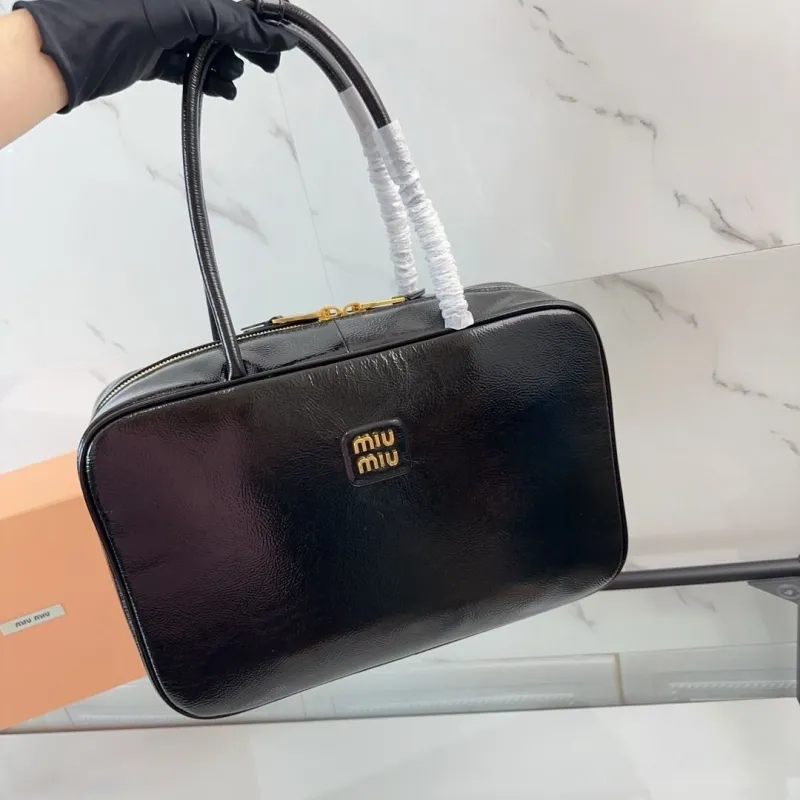 Miu Miu Black Top Handle Bag 491 - Image 3