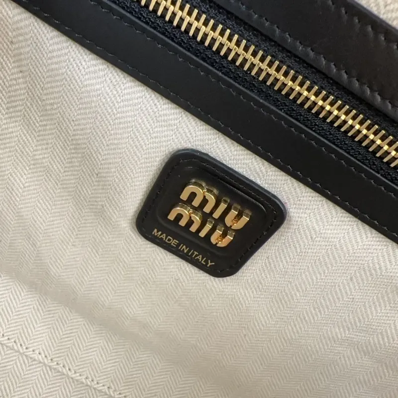 Miu Miu Black Patchwork Top Handle Bag 493 - Image 8
