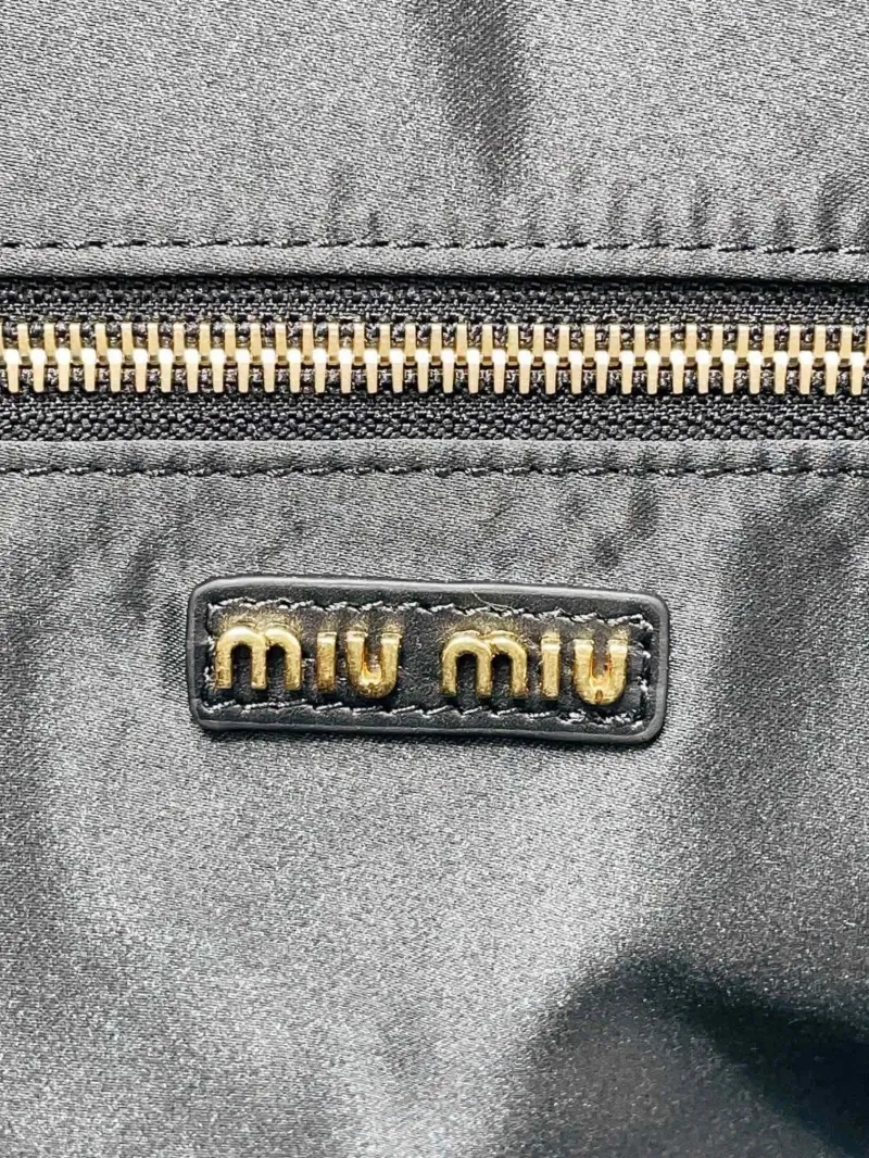 Miu Miu Black Leather Top Handle Bag - Image 7