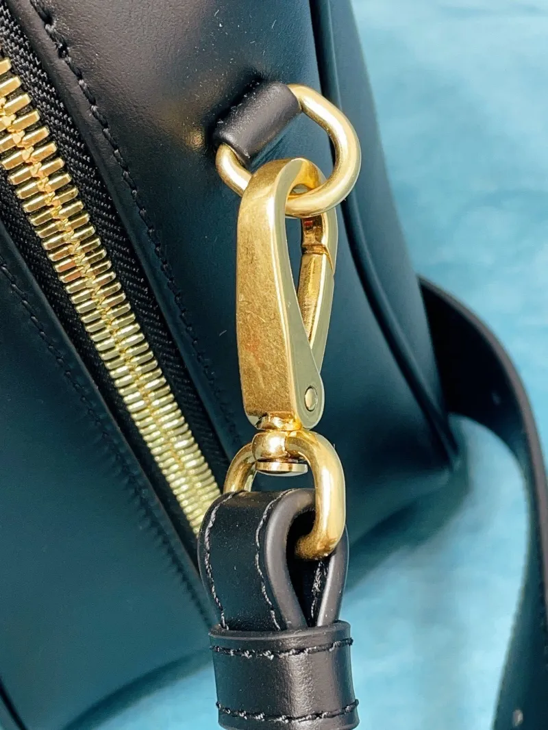Miu Miu Black Leather Top Handle Bag - Image 9