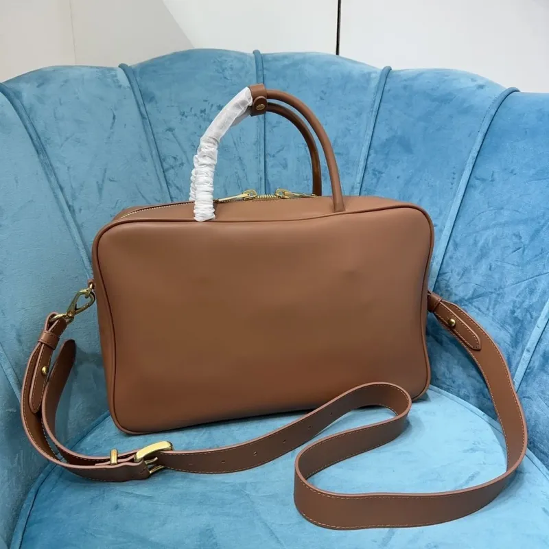 Alternative view of MIU MIU Brown Leather Top Handle Shoulder Bag
