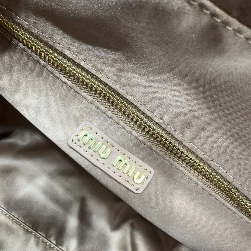 MIU MIU Brown Leather Top Handle Shoulder Bag - Image 8