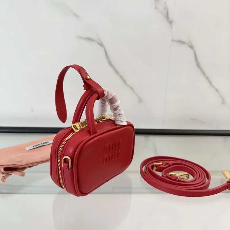 Miu Miu Red Top Handle Bag 501 - Image 3