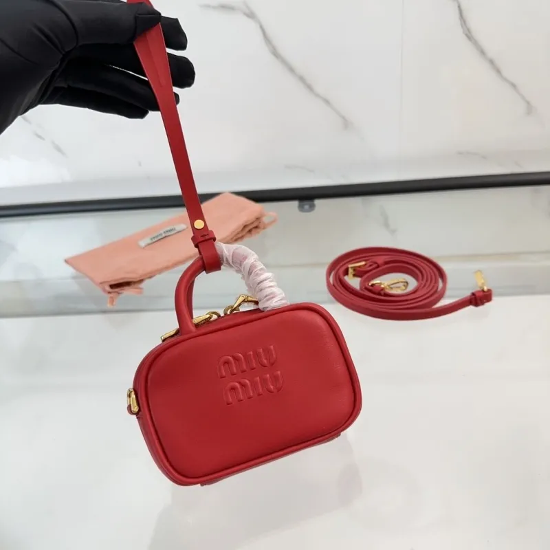 Miu Miu Red Top Handle Bag 501 - Image 8