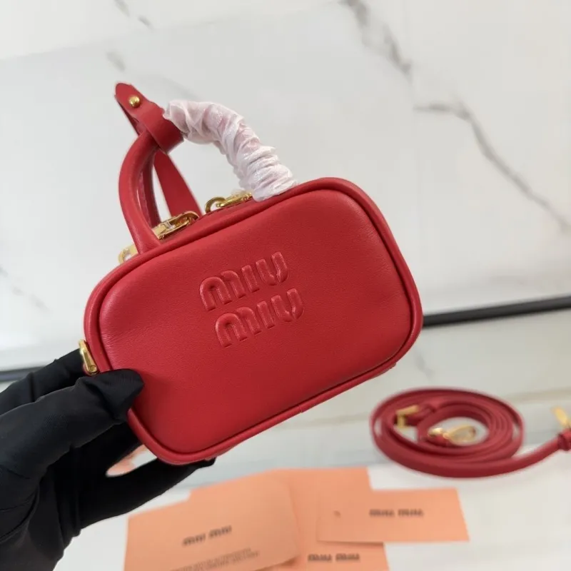 Miu Miu Red Top Handle Bag 501 - Image 9