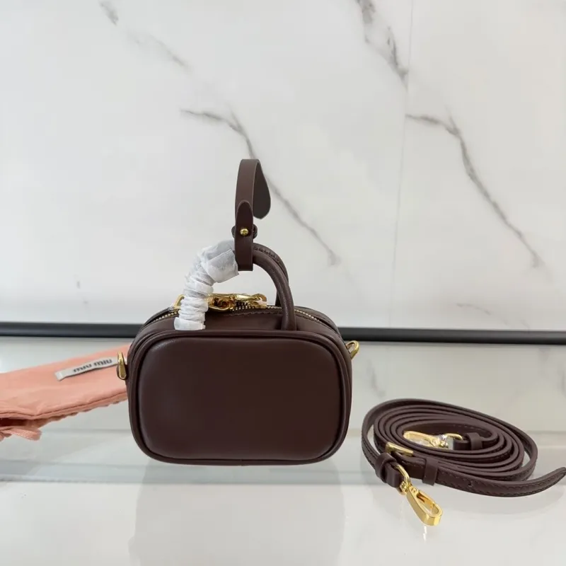 Alternative view of MIU MIU Dark Brown Top Handle Bag 502