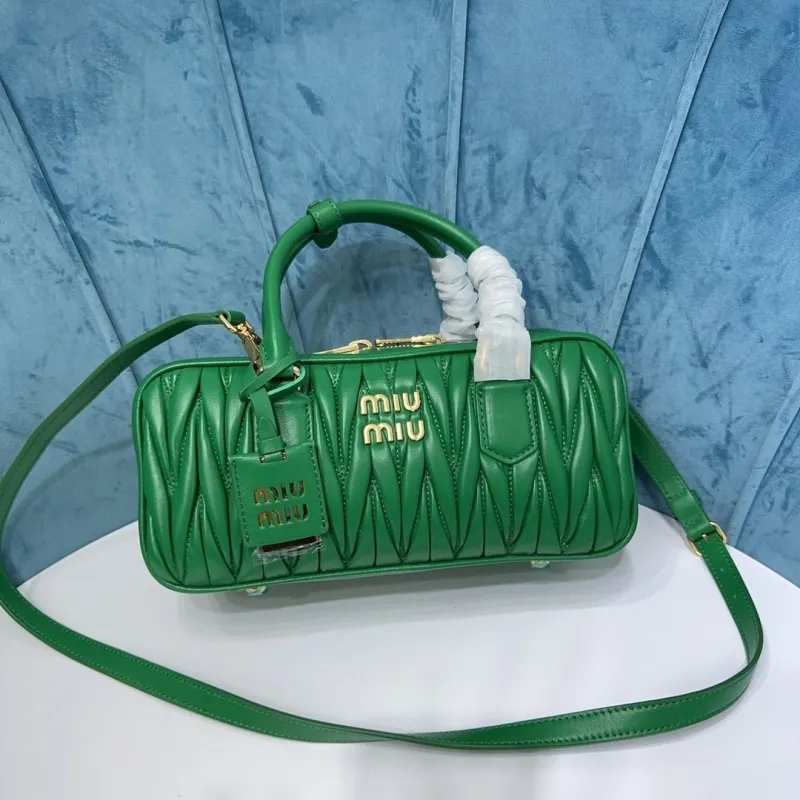 Miu Miu Green Top Handle Crossbody Bag 504