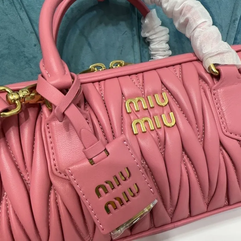 MIU MIU Pink Top Handle Bag 508 - Image 4