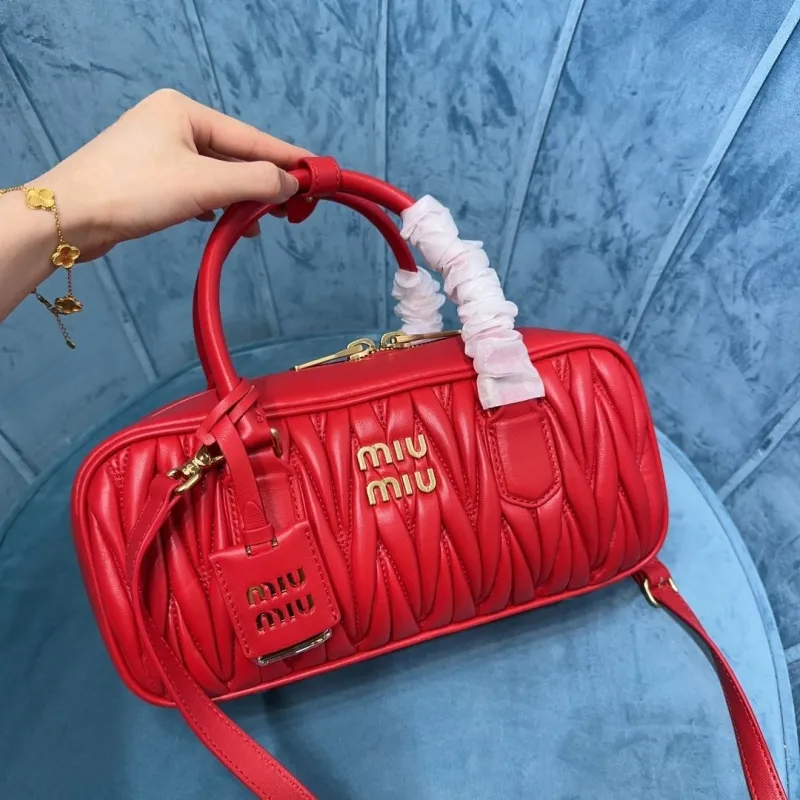 Miu Miu Red Top Handle Bag 509 - Image 5