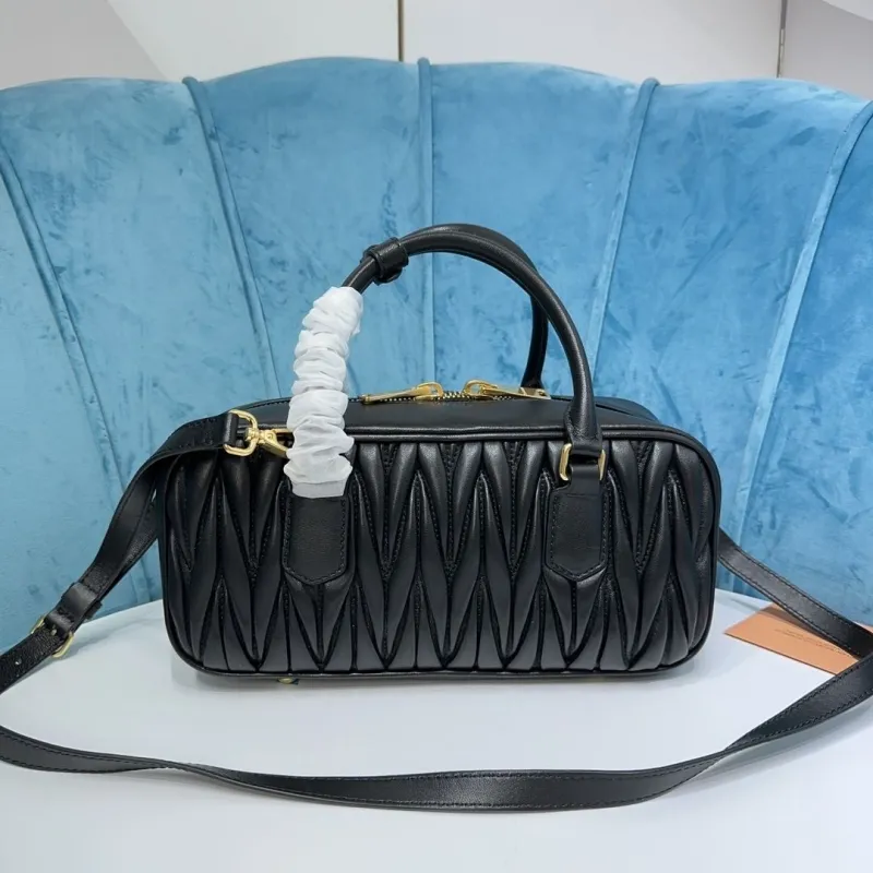 Alternative view of Miu Miu Black Matelasse Top Handle Crossbody Bag 510