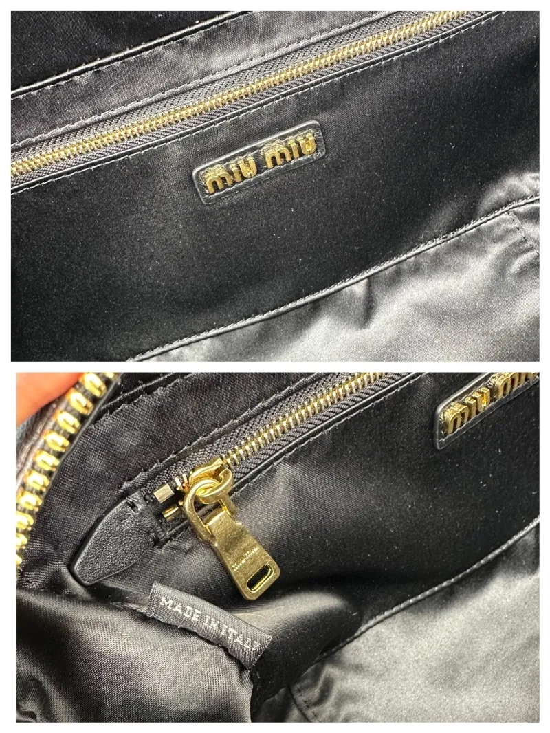 Miu Miu Black Matelasse Top Handle Crossbody Bag 510 - Image 9