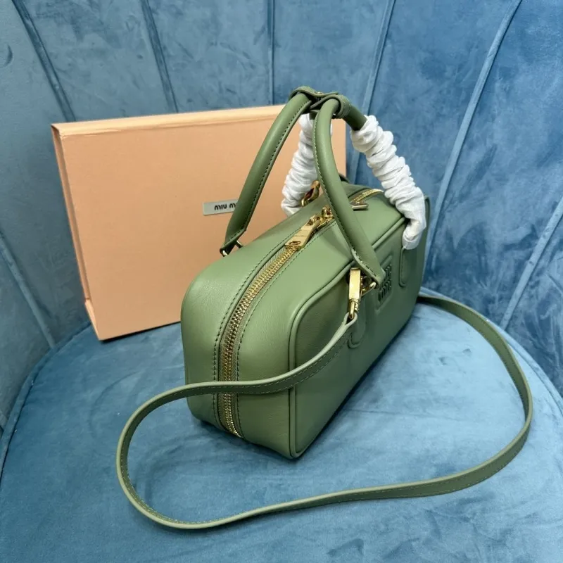 Miu Miu Sage Green Top Handle Crossbody Bag 515 - Image 3