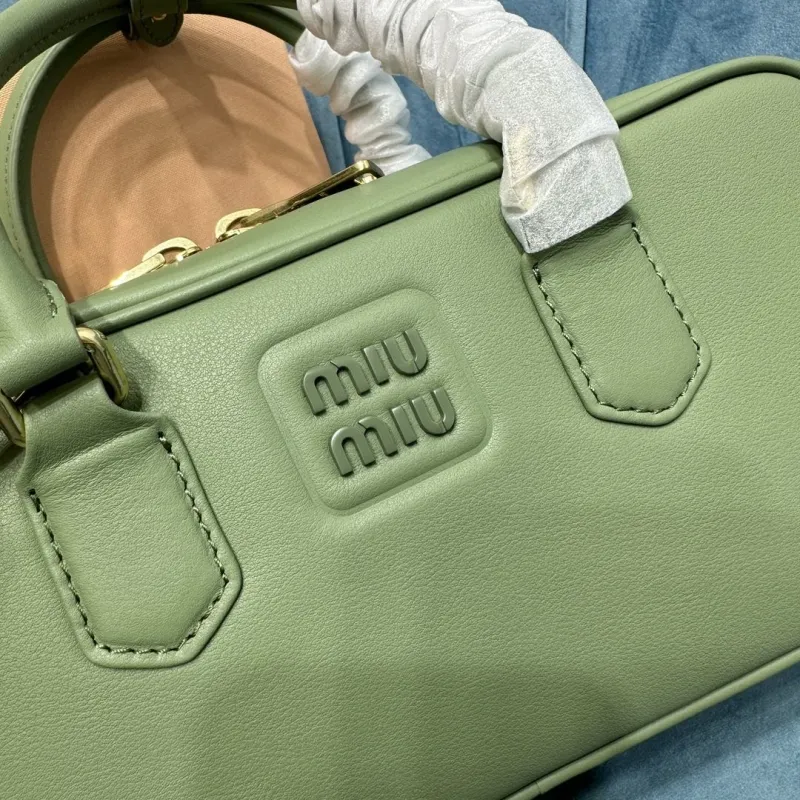 Miu Miu Sage Green Top Handle Crossbody Bag 515 - Image 4