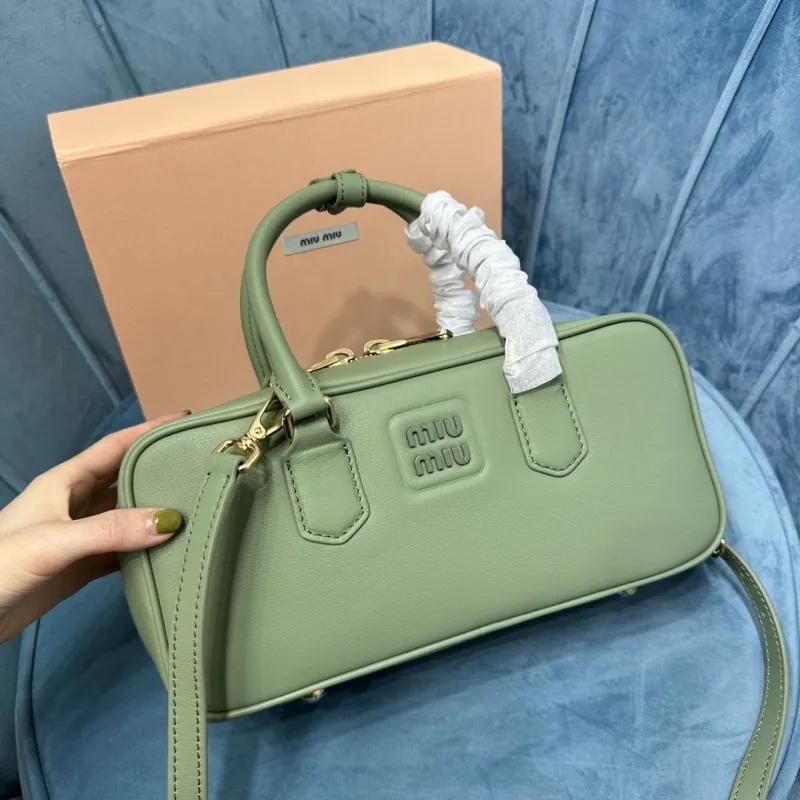 Miu Miu Sage Green Top Handle Crossbody Bag 515 - Image 5