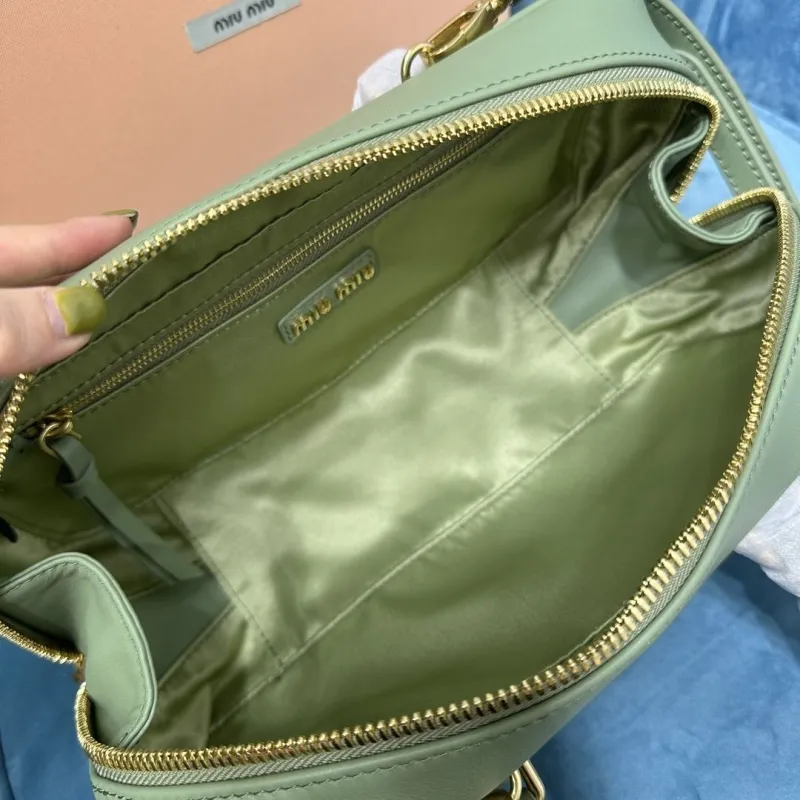 Miu Miu Sage Green Top Handle Crossbody Bag 515 - Image 6