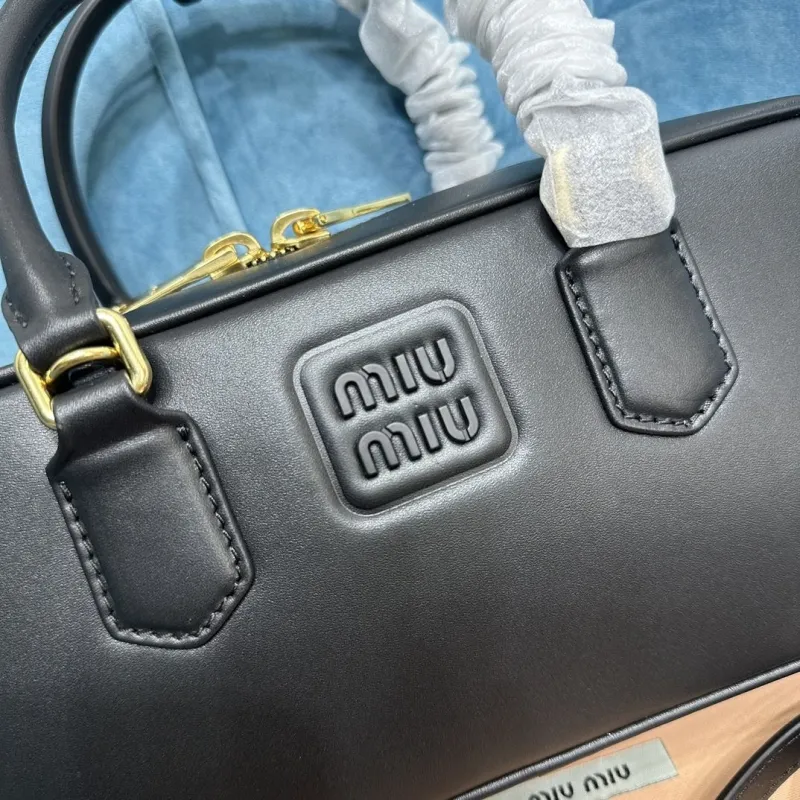 Miu Miu Black Top Handle Bag 516 - Image 4