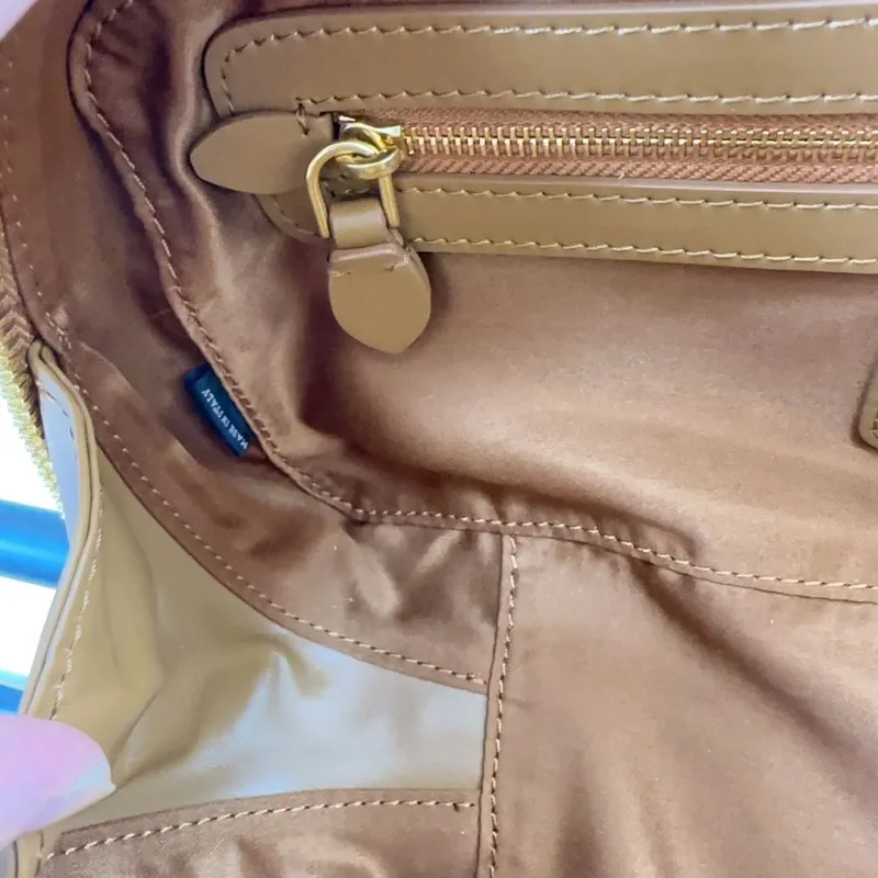Miu Miu Brown Leather Top Handle Bag with Strap 519 - Image 9
