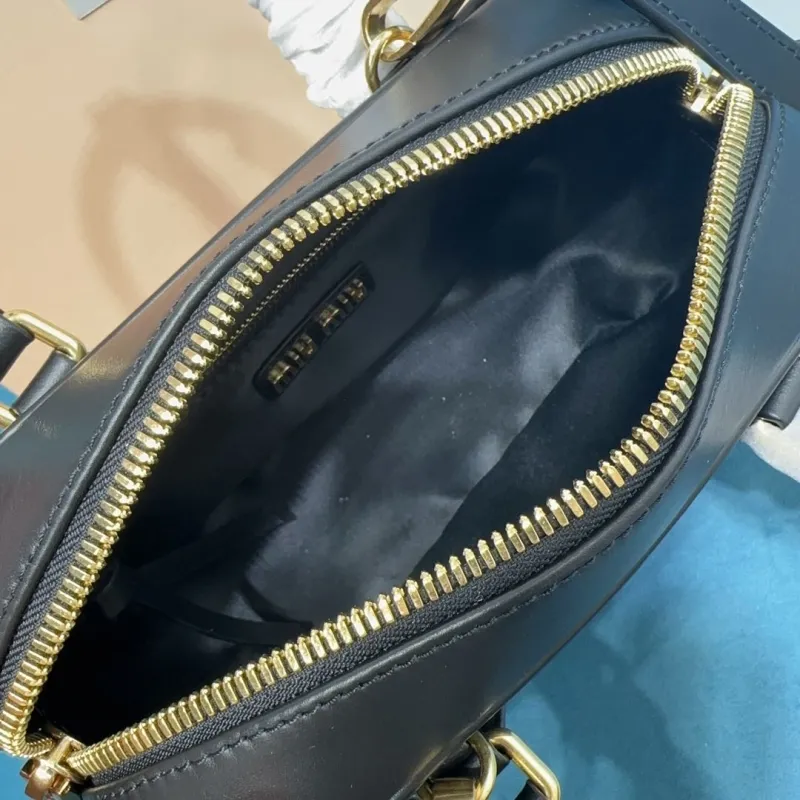 Miu Miu Black Top Handle Crossbody Bag 520 - Image 7