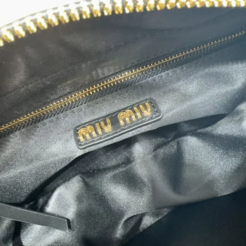 Miu Miu Black Top Handle Crossbody Bag 520 - Image 8