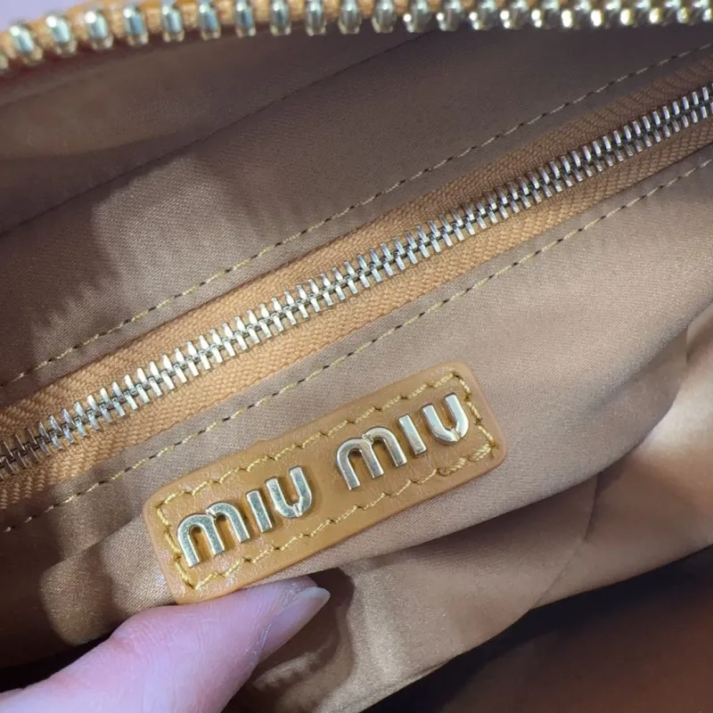 Miu Miu Yellow Top Handle Crossbody Bag 522 - Image 8