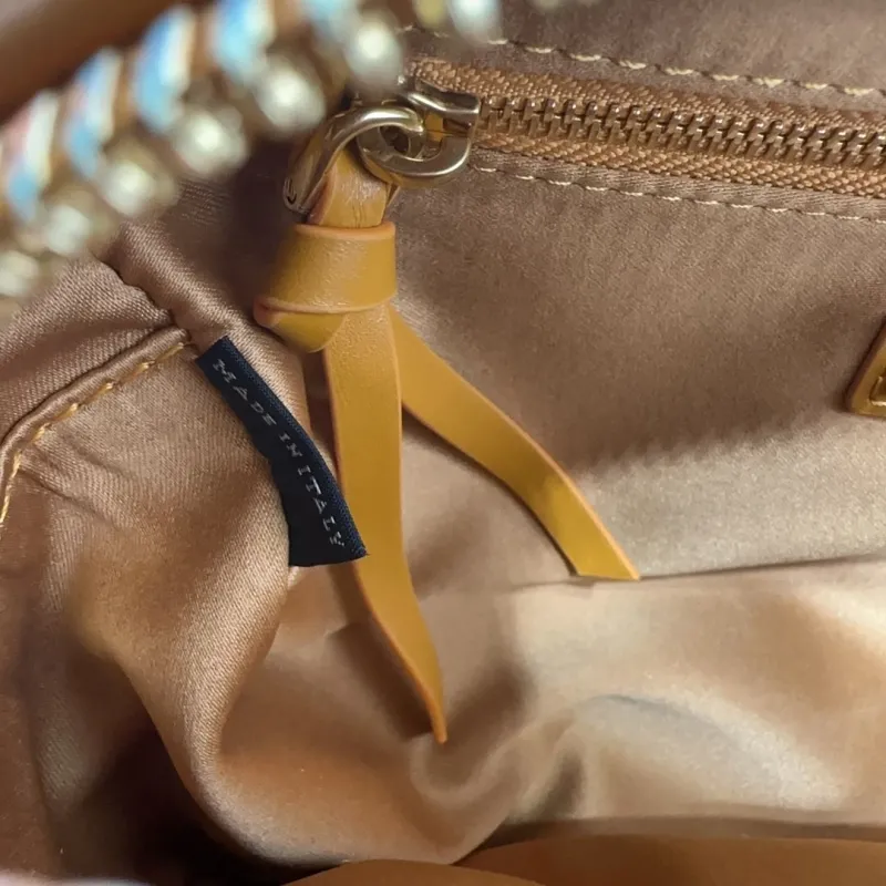 Miu Miu Yellow Top Handle Crossbody Bag 522 - Image 9