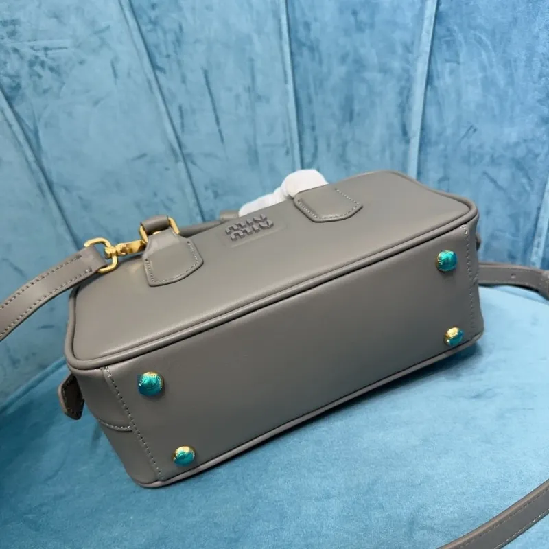 Miu Miu Gray Top Handle Crossbody Bag 523 - Image 6