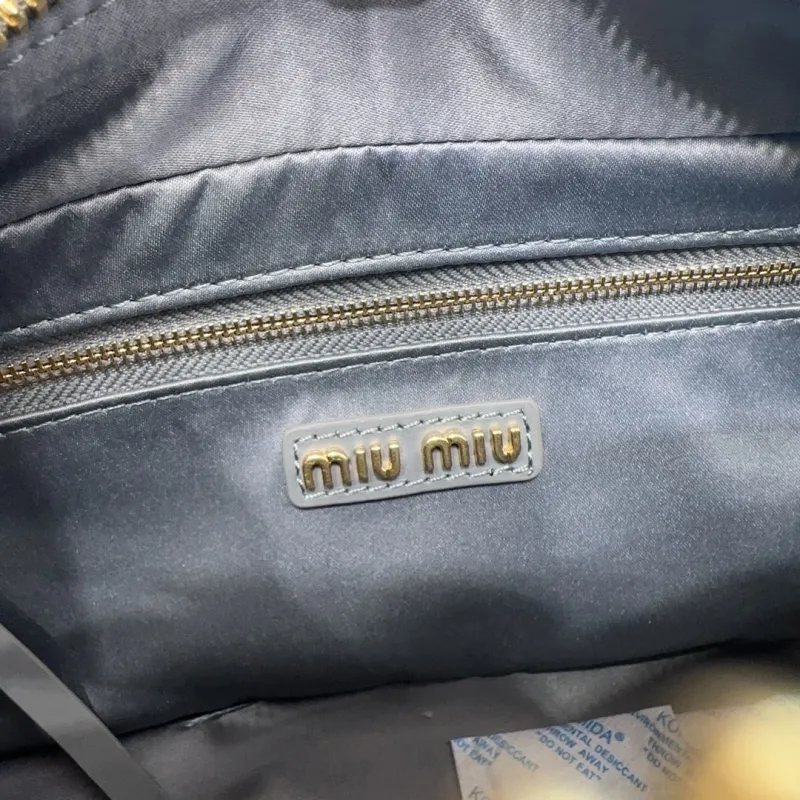 Miu Miu Gray Top Handle Crossbody Bag 523 - Image 8
