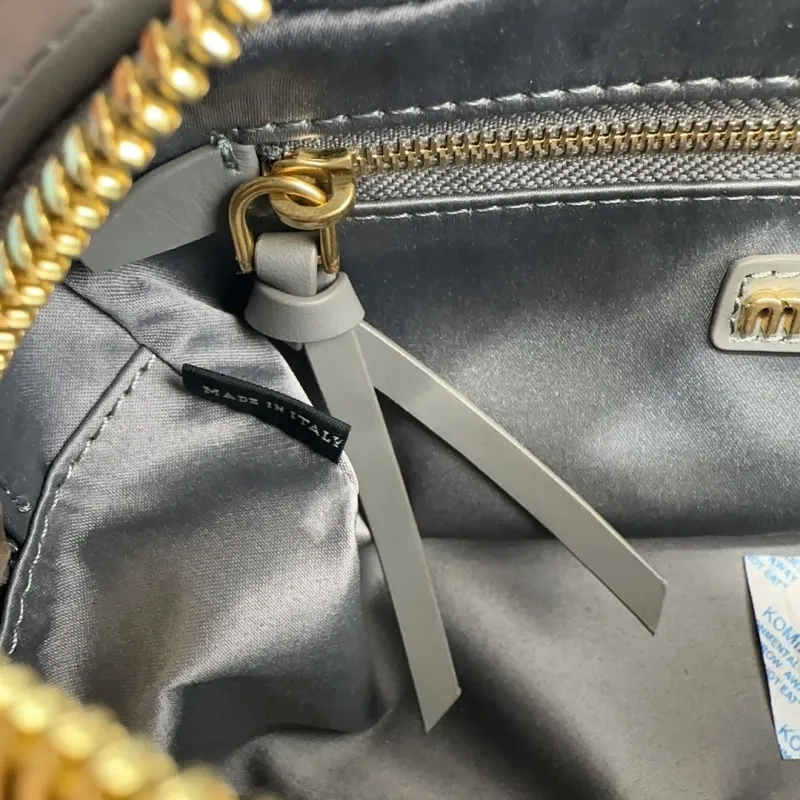 Miu Miu Gray Top Handle Crossbody Bag 523 - Image 9