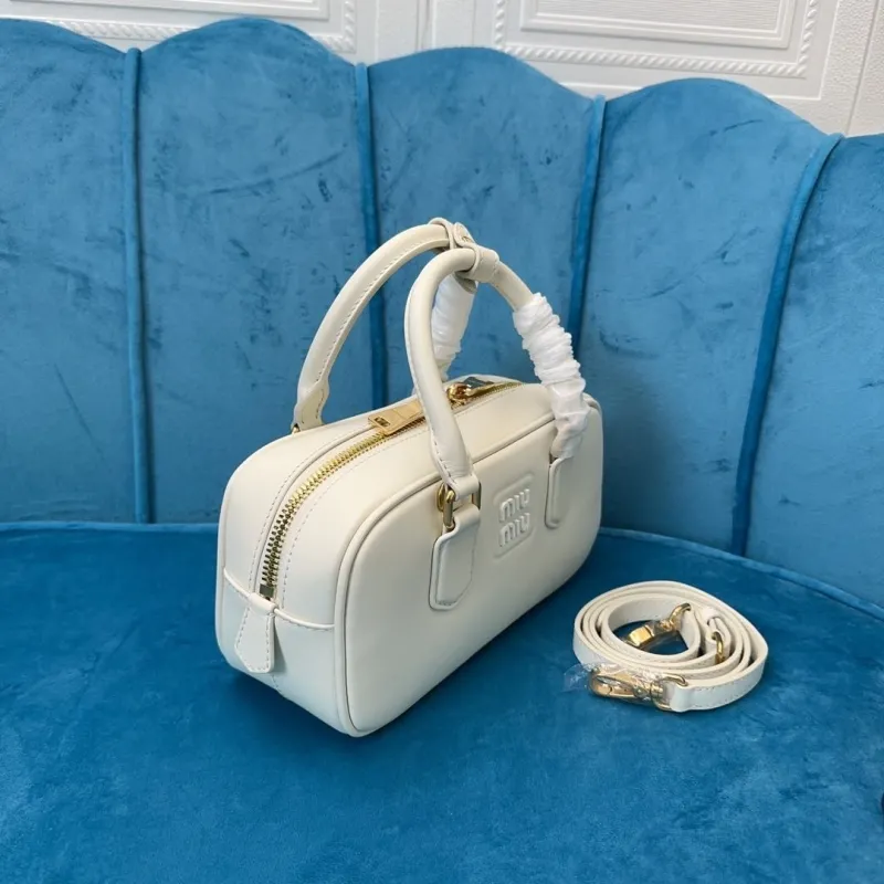 Miu Miu White Top Handle Bag 525 - Image 3