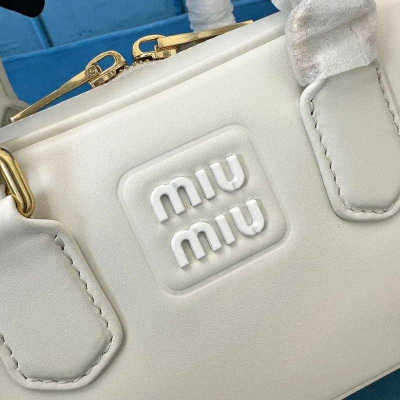 Miu Miu White Top Handle Bag 525 - Image 4